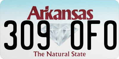 AR license plate 309OFO