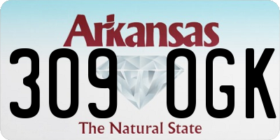 AR license plate 309OGK