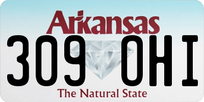 AR license plate 309OHI