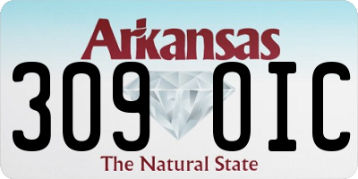 AR license plate 309OIC