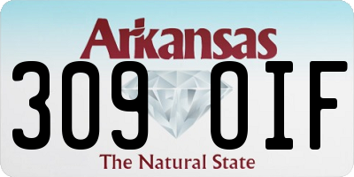 AR license plate 309OIF