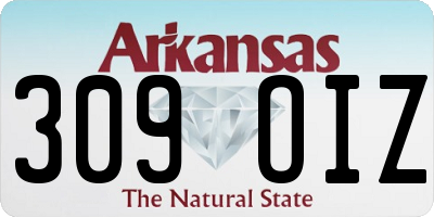 AR license plate 309OIZ