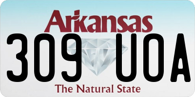 AR license plate 309UOA