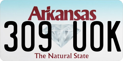 AR license plate 309UOK