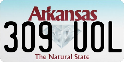 AR license plate 309UOL