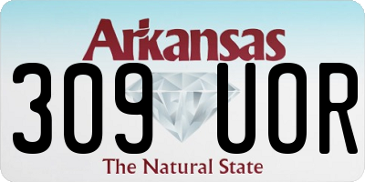 AR license plate 309UOR