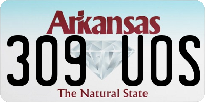 AR license plate 309UOS