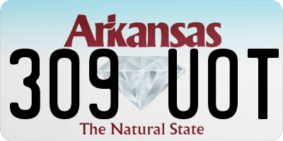 AR license plate 309UOT