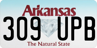 AR license plate 309UPB