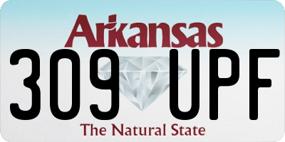 AR license plate 309UPF
