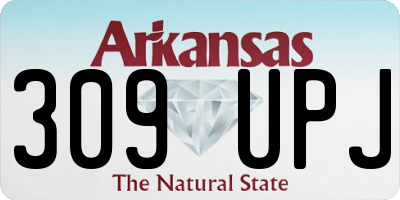 AR license plate 309UPJ