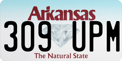AR license plate 309UPM