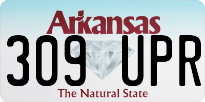AR license plate 309UPR