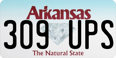 AR license plate 309UPS