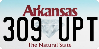 AR license plate 309UPT