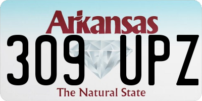 AR license plate 309UPZ
