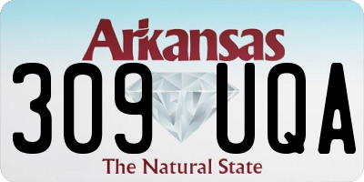 AR license plate 309UQA