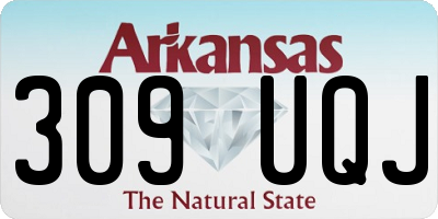 AR license plate 309UQJ