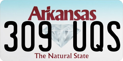 AR license plate 309UQS