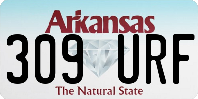 AR license plate 309URF