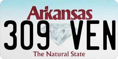 AR license plate 309VEN