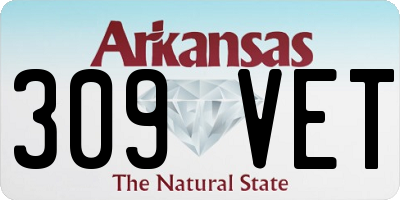 AR license plate 309VET