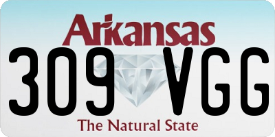 AR license plate 309VGG