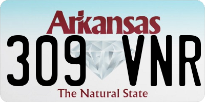 AR license plate 309VNR