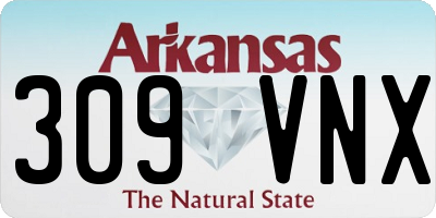 AR license plate 309VNX