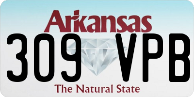AR license plate 309VPB