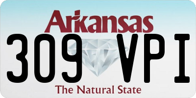 AR license plate 309VPI