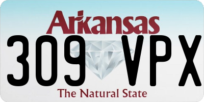 AR license plate 309VPX