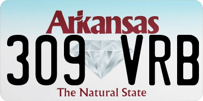AR license plate 309VRB