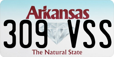 AR license plate 309VSS