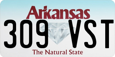AR license plate 309VST