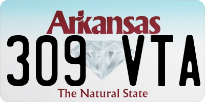 AR license plate 309VTA