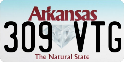 AR license plate 309VTG