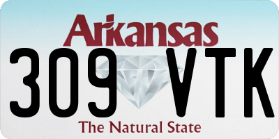 AR license plate 309VTK