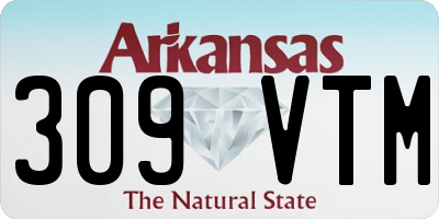 AR license plate 309VTM