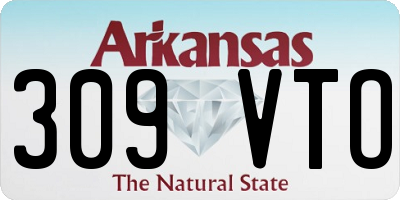 AR license plate 309VTO