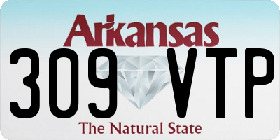 AR license plate 309VTP