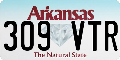 AR license plate 309VTR