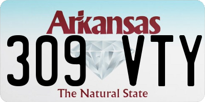 AR license plate 309VTY