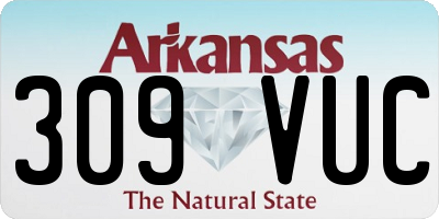 AR license plate 309VUC
