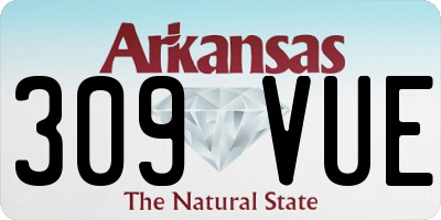 AR license plate 309VUE