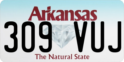 AR license plate 309VUJ