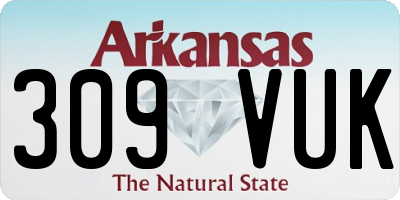 AR license plate 309VUK
