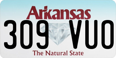 AR license plate 309VUO