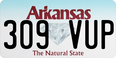 AR license plate 309VUP