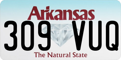 AR license plate 309VUQ
